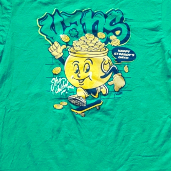 Vans- Classic Fit Saint Paddy's Day Tee - Picture 3 of 4